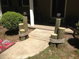 Shop home décor & more at target™. Nautical Themed Posts With Used Rope From Local Shrimp Boats Landscaping Nautical Landscaping Backyard Beach Nautical Deck Ideas