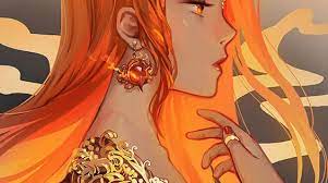 In The Name Of Fire Ii By Anikakinka Red Hair Girl Anime Fire Princess Queen Of Fire
