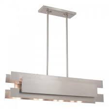 Varick 4 Light Brushed Nickel Linear Chandelier Lighting Laura Of Pembroke