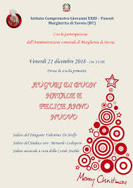 Istituto Comprensivo Di Margherita Di Savoia Auguri Di Buon Natale E Felice Anno Nuovo