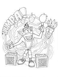 Download or print for free. Crash Bandicoot Coloring Pages Best Coloring Pages For Kids