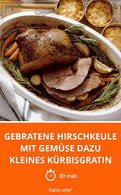 Gebratene Hirschkeule Mit Gemuse Dazu Kleines Kurb Rezept Schweinefilet Rezepte Rezepte Fleisch Gerichte