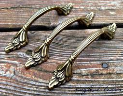 Shabby chic drawer pulls dresser drawer pulls cabinet pulls vintage material: Wheat Drawer Handles Antique Brass Drawer Pulls Vintage Etsy Vintage Hardware Vintage Drawer Pulls Drawer Pulls