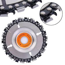 22 Tooth Angle Grinder Disc Chain Saw Blade 4 Inch Wood Carving Disc Saw Blade Angle Grinder Chainsaw