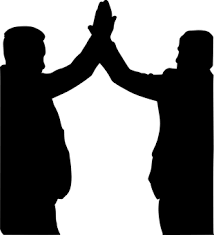 Silhouette Five High Clap Fist Silhouette Images Silhouette My Images