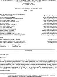 21 may 2021 number of decisions: Constitutional Court Of South Africa National Coalition For Gay And Lesbian Equality V Minister Of Home Affairs International Legal Materials Cambridge Core