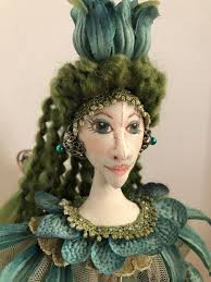 Mushroom Fairy One of a Kind Soft Sculpture Cloth Art Doll