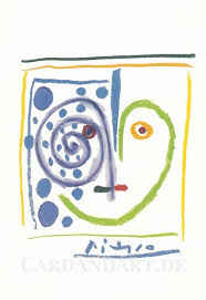 Laden sie sich mywowo herunter! Papier Buro Schreibwaren Pablo Picasso Gesichter Postkarte Buro Schreibwaren Djmall Co Il