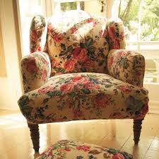 Cream Roses Armchair Armchair Furniture Print Armchair