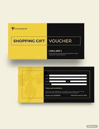 Shopping Gift Card Voucher Template - Illustrator, Word, Apple Pages, PSD,  Publisher | Template.net