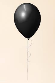 Black And White Balloons Transparent Background Download Premium Illustration Of Black Single Floating Balloon On A Cream In 2020 Floating Balloons Balloons Black Balloons