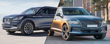 The genesis gv80 has style on its side, but there's plenty of substance to the korean brand's first ever luxury suv. 2021 Genesis Gv80 Vs 2020 Lincoln Aviator Spec Comparison Motor Illustrated