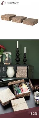 Ikea Dekorera Box With Lid Set Of 3 Dotted Brown Box With Lid Desk Organizer Set Ikea