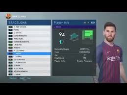 Hope you have fun enjoying the game and these kits. Pes 2019 Barcelona Face And Player Ratings Youtube