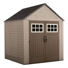 Many outdoor storage sheds are made of somewhat flimsy materials, but the suncast tremont storage shed's major strength is in the durability of its construction. Rubbermaid Big Max 7 Ft X 7 Ft Storage Shed 2035892 The Home Depot