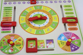 Aocoren Children Kids Calendar Clock Puzzle Hanging Wooden Board Early Education Toy Learn Time Seaso Kids Calendar Montessori Calendar Wooden Educational Toys