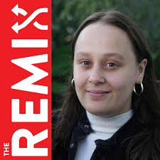 8:15pm Saturday, our guest storyteller for The Remix is playwright, poet  and comedian Dana Mitchell! Her debut comedy play, DUMMY was the 2019  recipient of the Performing Arts “Best Show” award at