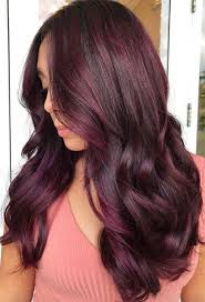 Burgundy plum hair color is a shade that has dark red undertones in it and is ideal for those of light to medium cool skin tone. Pin On My Style