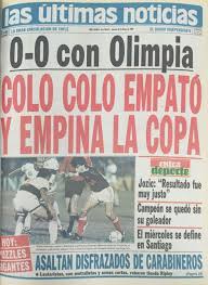 Maybe you would like to learn more about one of these? Lasportadasdetuvida On Twitter 1991 Mayo 29 Colo Colo Empataba A 0 Con Olimpia En La Ida Y La Copa Libertadores Quedaba A La Vuelta De La Esquina