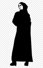 Modern art design perfect for artsy background or hijab scarf pattern. Muslim Silhouette Woman Free Photo Silhouette Woman With Hijab Hd Png Download Vhv