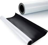 Flexible Rubber Coated Flat Magnet White Fridge PVC Printable Magnetic Roll