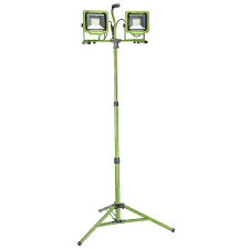 Powersmith 10 000 Lumens Dual Head Led Work Light With Tripod Pwl2100ts The Home Depot Led Work Light Work Lights Rechargeable Work Light