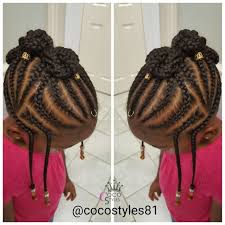 Wrapping your kid's hair in buns is another great way to keep her hair clean and make them look it is an excellent choice for black babies' hairstyles with short hair. Little Black Girls Hairstyles Kid S Designer Braids Cocostyles Acuity Naturalkids Naturalhair Polyvore Discover And Shop Trends In Fashion Outfits Beauty And Home