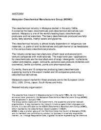 Fatty chemical sdn bhd (malaysia). Doc Oleochemical Nurul Asnur Farahin Mannan Academia Edu
