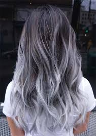 You struggle with maintaining volume; Image Result For Frosted Hair For Gray Hair Colored Hair Tips Grey Ombre Hair Hair Styles
