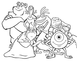 When autocomplete results are available use up and down arrows to review and enter to select. Monster Inc Coloring Pages Mike Sally And Other Monsters