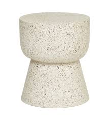 Terrazzo Hourglass Stump Natural Terrazzo Tree Stump Table Marble Round Coffee Table