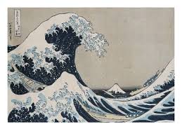 Katsushika Painted This Mythical Wave Of Kanagawa It Was Supposed To Have Crashed Over Mt Fuji Kunstproduktion Japanische Zeichnungen Art And Illustration