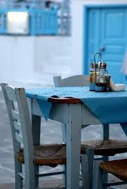 Mediterranean Living Serafini Amelia Greece Greek Design Greek House Greek Table Greek Blue Greece Blue Inspiration