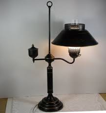 Vintage Tole Colonial Student Lamp Lamp Living Room Lighting Table Lamp