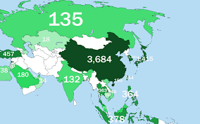 Starbucks Stores By Country In Asia Map Geography United Nations Peacekeeping