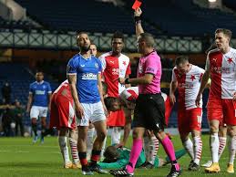 Března 2021 9:59, aktualizováno 18:39. Ondrej Kolar Head Injury Photo Kemar Roofe Send Off Rangers Vs Slavia Prague Aussie Daily Bulletin