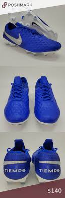 Nike Tiempo Legend 8 Elite Fg Acc Soccer Cleats Condition New Without Box New Nike Tiempo Legend 8 Elite Fg Acc Blue In 2020 Soccer Cleats Cleats Mens Soccer Cleats