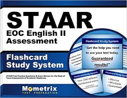 amazon com staar eoc english ii assessment flashcard study