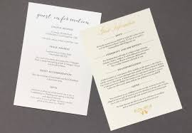 Our free wedding websites also make it so simple to keep guests in the know and rsvp in a click. Wedding Guest Information Cards What To Include Foil Invite Co Blog