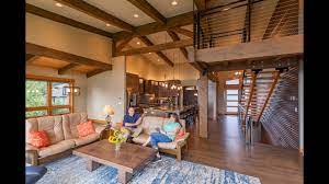 The design for modern house plans is usually not bound to specific rules or definitions as say with traditional house plan styles. Timber Frame House Northwest Contemporary Modern Post Beam Youtube