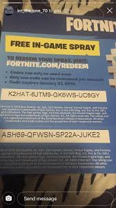 Com/fortnite2020help i shortened for easil. Fortnite News On Twitter X6 Boogie Spray Codes Redeem Via Https T Co Dyft7qasny If You Managed To Get One Tweet Me Fortnite