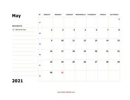Jobs creative bloq is supported by its audience. Free Download Printable May 2021 Calendar Large Box Grid Space For Notes