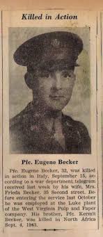 PVT Eugene Walter Becker (1912-1944)
