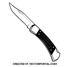 Pocket Knife Vector Image Knife Drawing Knife Vector Images