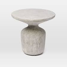Tambor Concrete Outdoor Drum Side Table Drum Side Table Drum Coffee Table Concrete Dining Table