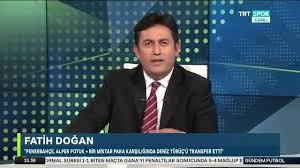 Yorumcuların cirit attığı spor programlarında dönen paralar, hiç de azımsanmayacak kadar az değil. Trt Spor On Twitter Trtspor Yorumcusu Fatih Dogan Fenerbahce Alper Potuk Ve Bir Miktar Para Karsiliginda Deniz Turuc U Transfer Etti