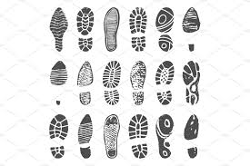 Shoes Footprint Silhouette Sneaker Boot Print Walking Boots Footprint