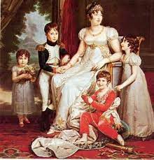 French emperor napoleon bonaparte was a ruthless general yet progressive reformer who conquered half of europe before finally dying in exile 200 years ago. Carolina Murat Et Children Portrait Painting Bonaparte Napoleon