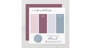 View interior and exterior paint colors and color palettes. Dusty Blue Mauve Blush Pink Color Palette Card Zazzle Com