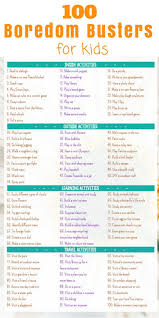 What to do when you're bored? 100 Boredom Busters Summer Activities Free Printable Natural Beach Living